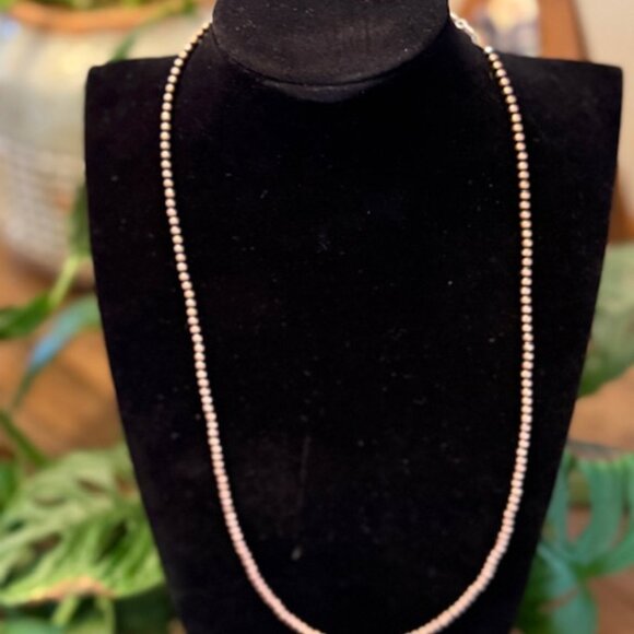 ✨ 20" 3mm Copper Beaded Necklace w/ 2" Extender ✨ - Picture 2 of 2